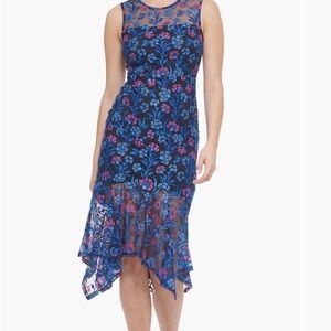 Kensie Floral Blue Sleeveless Dress NWT  size 4
